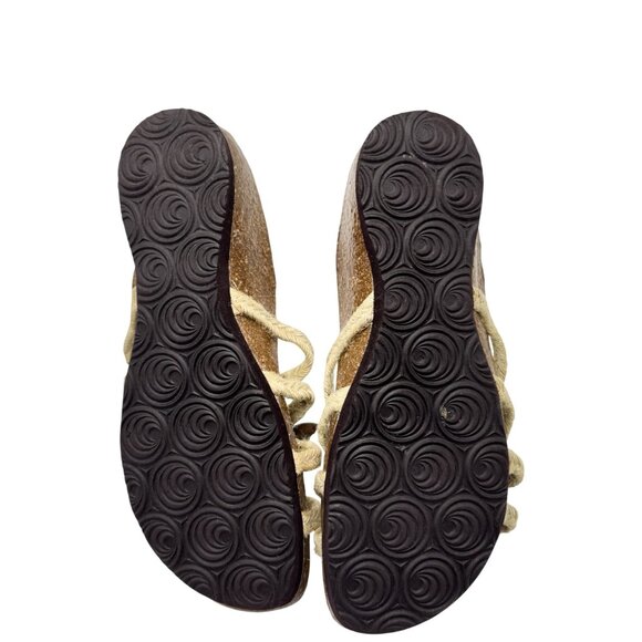 Euro Wellness Balance Womens Sandals Size 10 Butterfly Rope Leather Accents - Picture 10 of 12